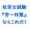 社労士試験労一対策ならこれ